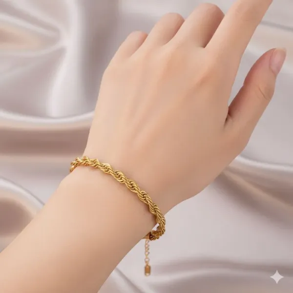 Gold_Plated__Stainless_Steel_Thin_Chain_Rope_Style_Wraparound_Bracelet