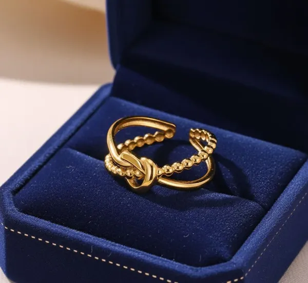 Gold_Plated__Stainless_Steel_Contemporary_Adjustable_Finger_Ring