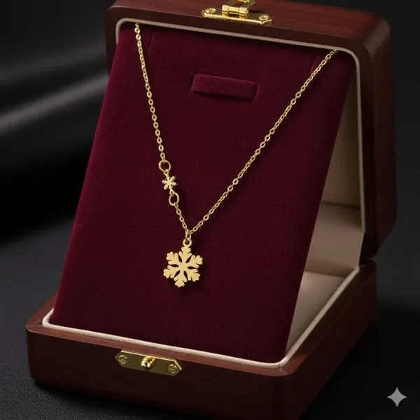 Gold_Plated__Stainless_Steel_Snow_Flake_Pendant