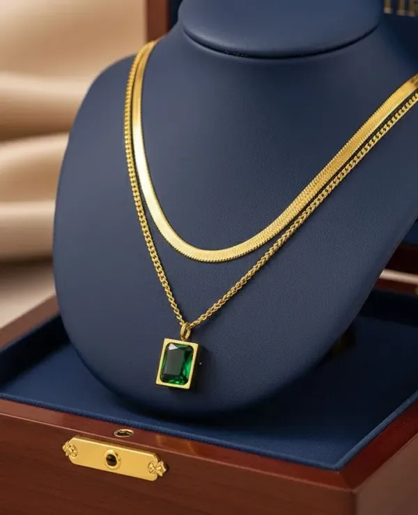 Gold_Plated__Green_Emerald_Geometric_Layered_Pendant