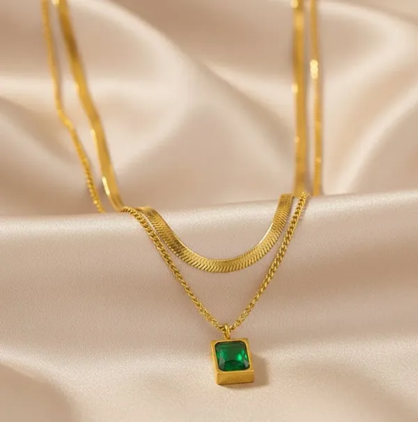 Gold_Plated__Green_Emerald_Geometric_Layered_Pendant
