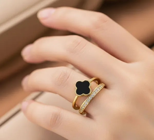 Gold_Plated__Stainless_Steel_Clover_Themed_Adjustable_Finger_Ring