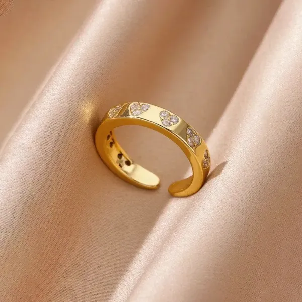 Gold_Plated_Heart_Themed_Adjustable_Ring
