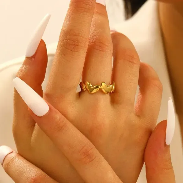 Gold_Plated__Stainless_Steel_Heart_Themed_Adjustable_Finger_Ring