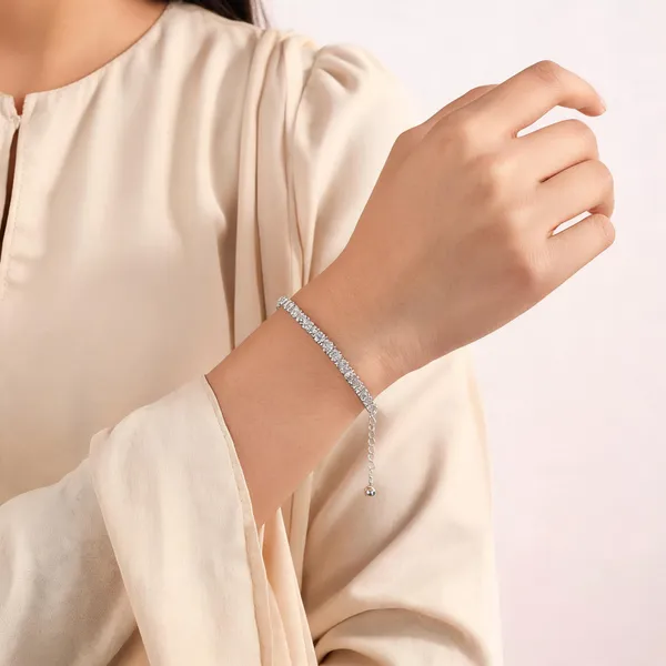 Silver_Plated_Cubic_Zirconia_Tennis_Bracelet_For_Women