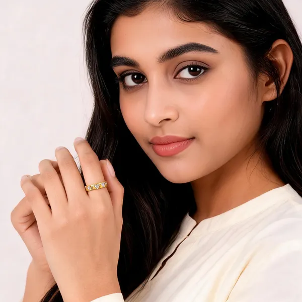 Gold_Plated_Heart_Adjustable_Ring_For_Women
