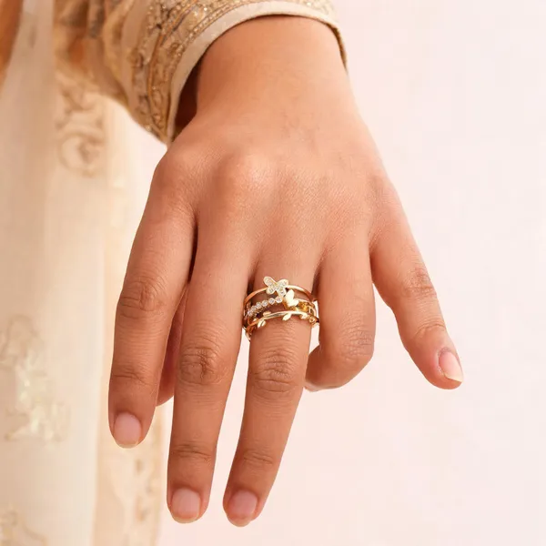 Gold_Plated_Stainless_Steel_Butterfly_Adjustable_Ring_For_Women