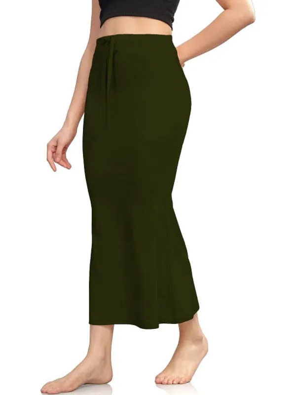 Dark_Olive_Lycra_Mermaid_Skirt_For_Women