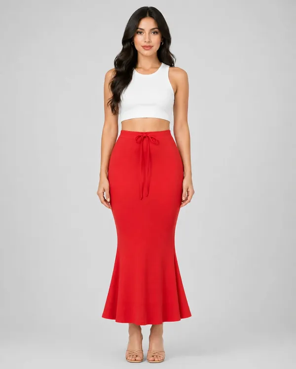 Red_Lycra_Mermaid_Skirt_For_Women