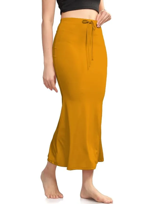Mustard_Lycra_Mermaid_Midi_Skirt_For_Women