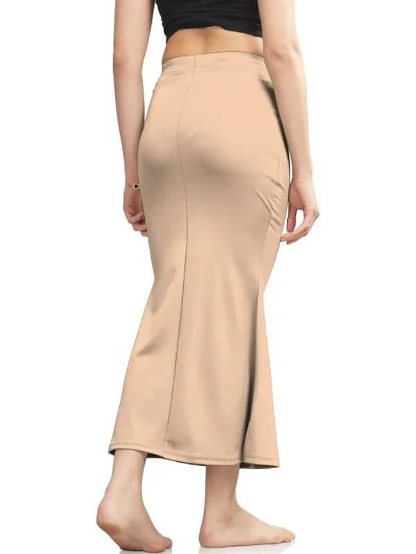 Beige_Lycra_Mermaid_Skirt_For_Women