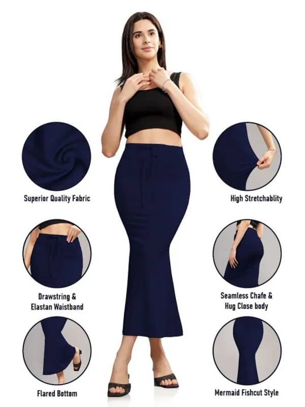 Navy_Lycra_Mermaid_Skirt_For_Women