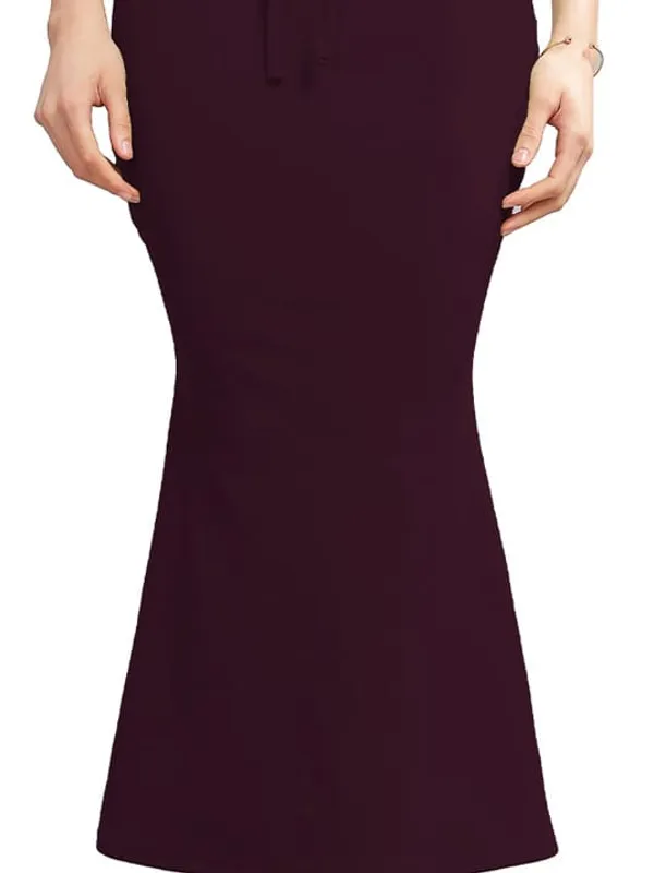 Maroon_Lycra_Mermaid_Skirt_For_Women