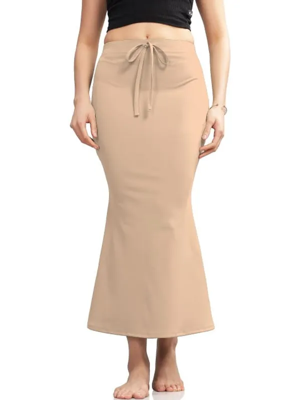 Beige_Lycra_Mermaid_Skirt_For_Women