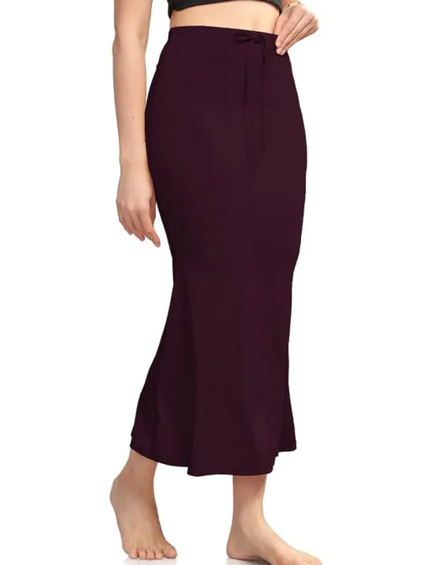Maroon_Lycra_Mermaid_Skirt_For_Women