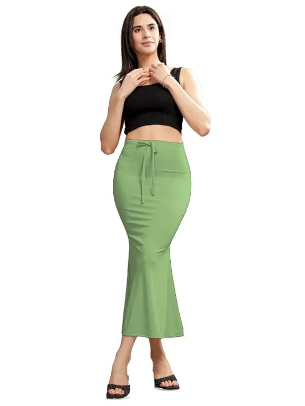 Green_Lycra_Bodycon_Midi_Skirt_For_Women