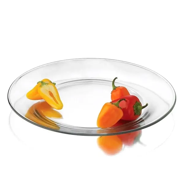 Durabl_Round_Tempered_Glass_Dinner_Plate_Clear_Serving_Plate_For_Dining_And_Dessert