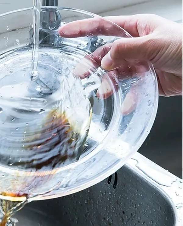 Durabl_Round_Tempered_Glass_Flat_Plate_Clear_Japanese_-_Style_Serving_And_Dessert_Plate