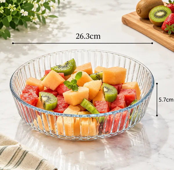Durabl_Round_Tempered_Glass_Plate_Clear_Serving_And_Baking_Dish_For_The_Home_|_26.3_Cm