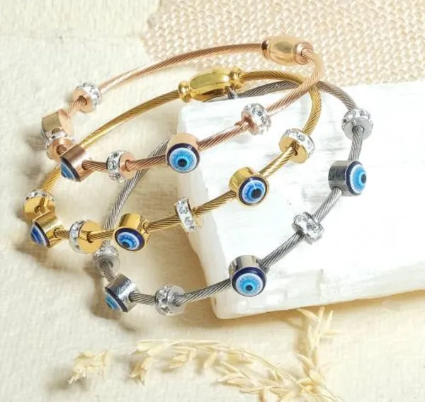 Evil_Eye_Cable_Bracelet_Set_Of_3