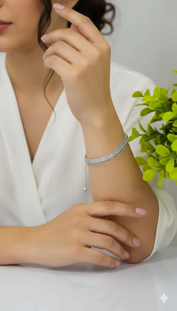 Sparkling_Silver_Tone_Tennis_Bracelet