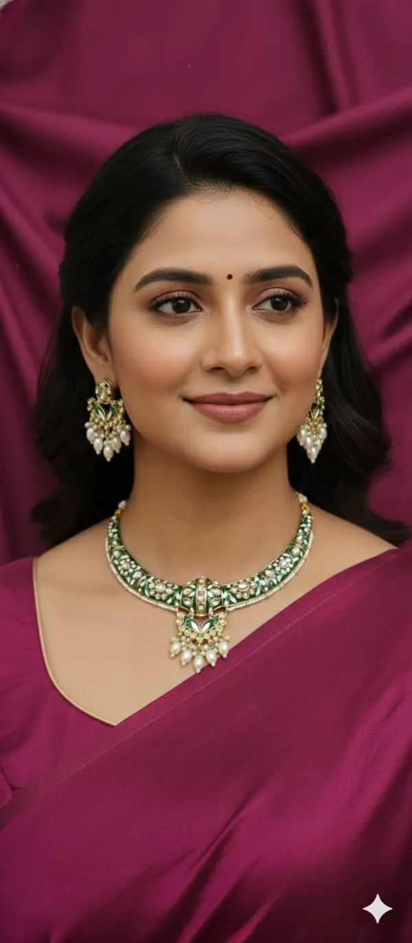 The_Royal_Indigo_Meenakari_Hasli_Green