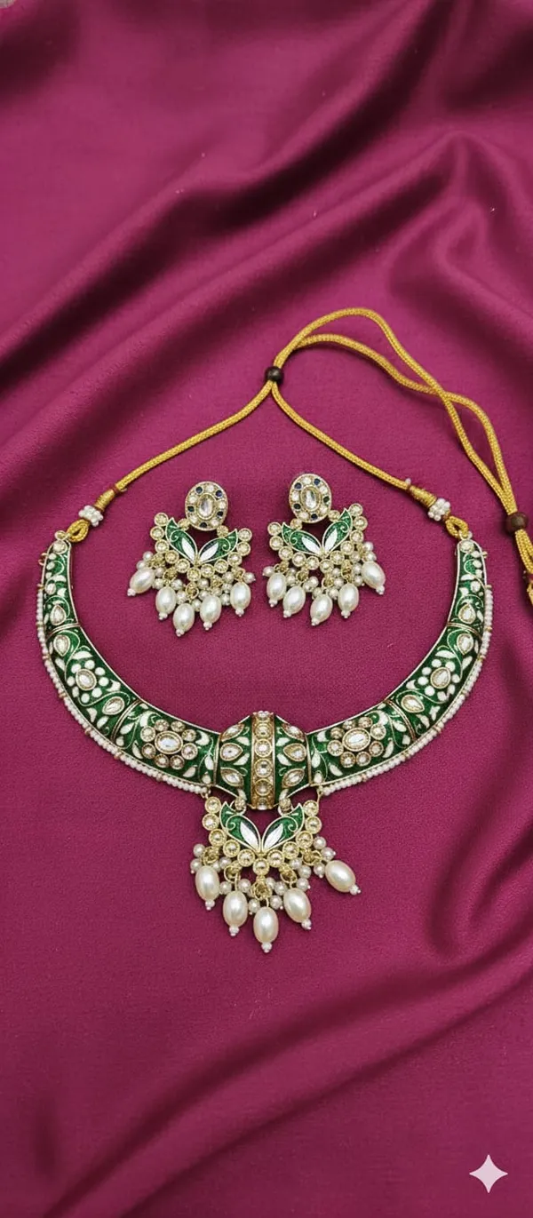 The_Royal_Indigo_Meenakari_Hasli_Green
