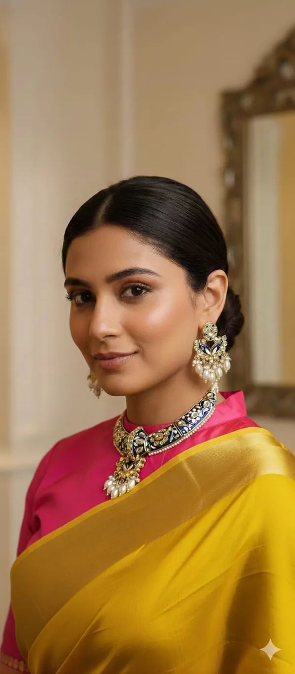 The_Royal_Indigo_Meenakari_Hasli_Green