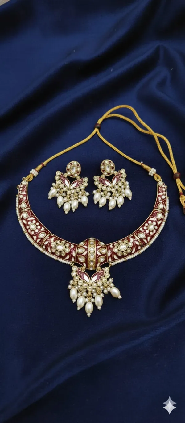 The_Royal_Indigo_Meenakari_Hasli_Green