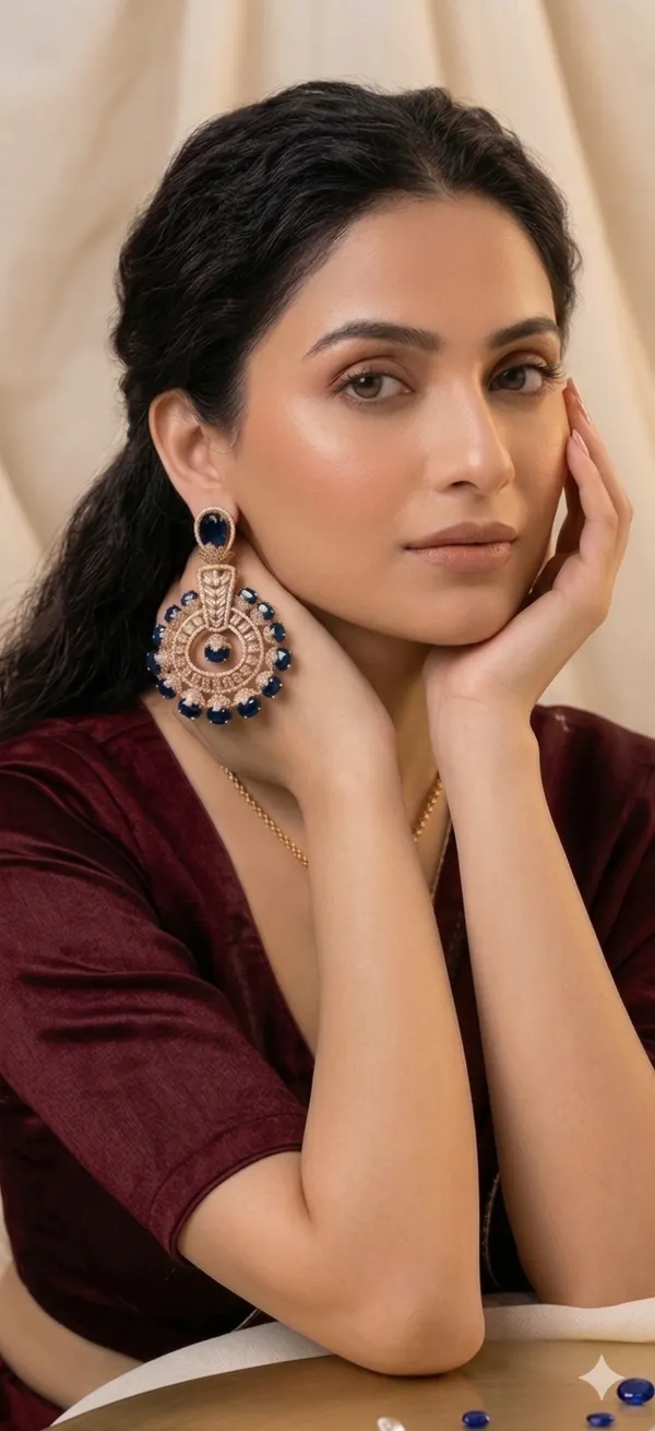 Royal_Blue_Mehendi_Polish_Chandbali_Earrings