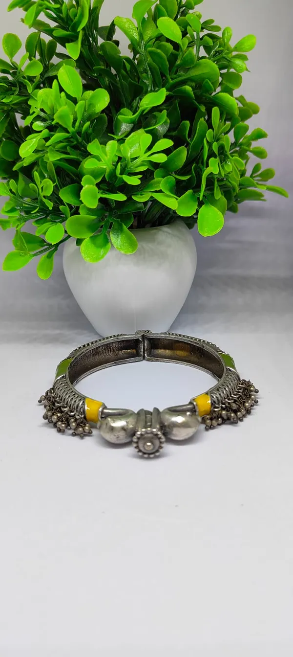 Handcrafted_Oxidized_Silver_Kada_With_Multicolor_Enamel_Accents