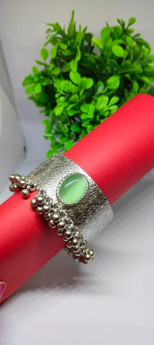 Handcrafted_Oxidized_Silver_Kada_With_Multicolor_Enamel_Accents