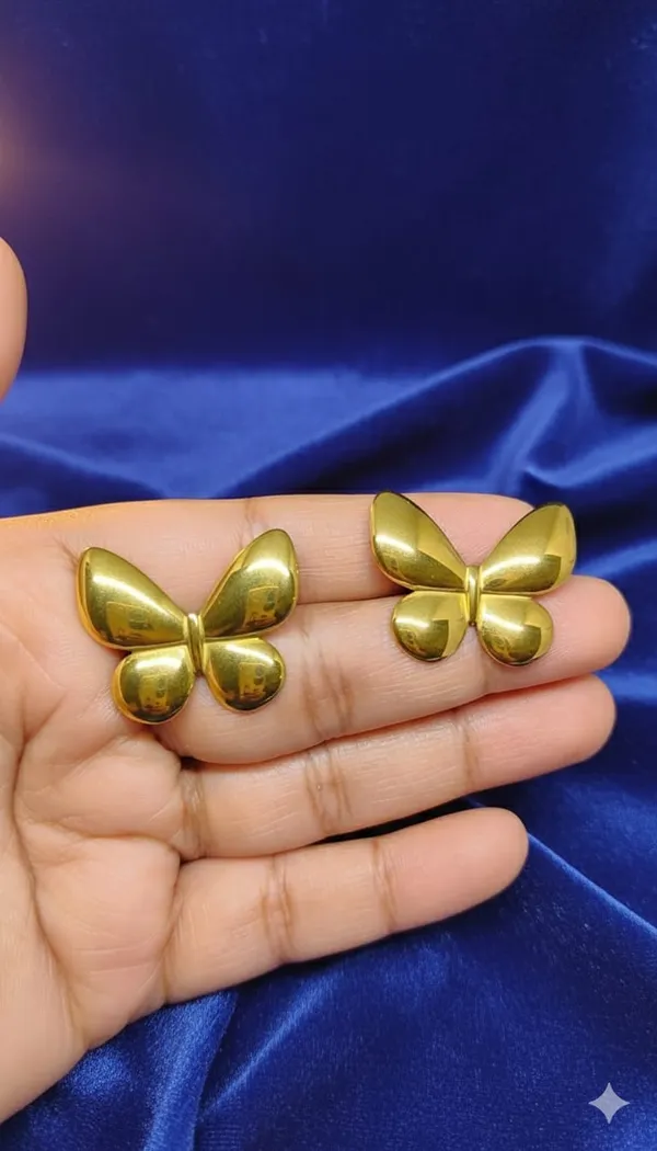 Golden_Butterfly_Stud_Earrings