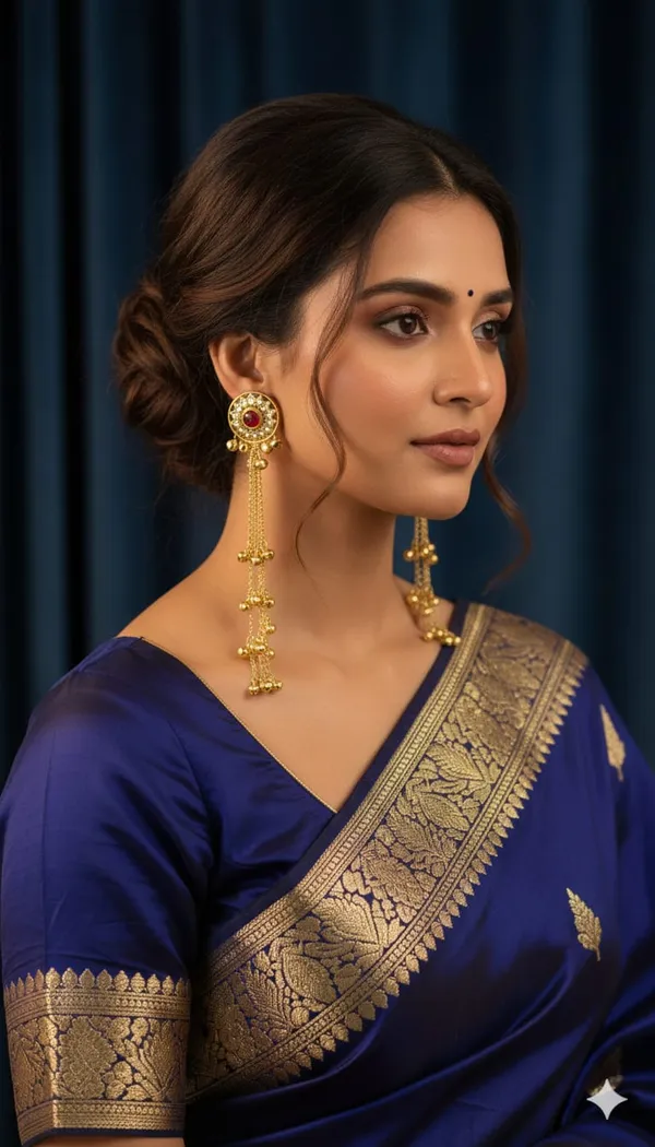 Ruby_Kundan_Chain_Drop_Earrings