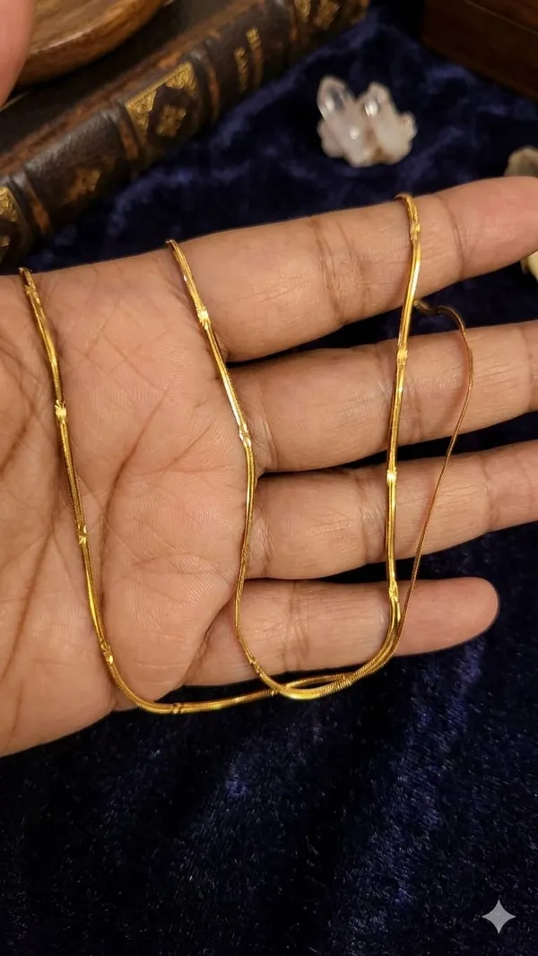 Golden_Minimal_Beaded_Chain