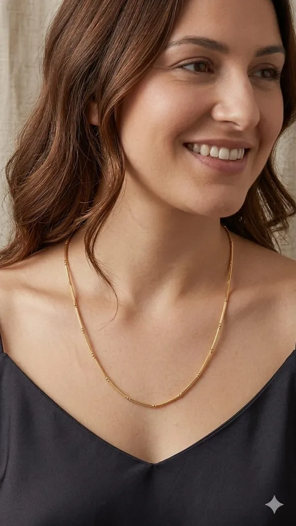Golden_Minimal_Beaded_Chain