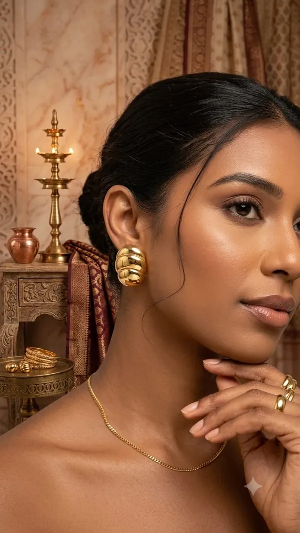 Luxe_Gold_Oval_Anti_Tarnish_Stud_Earrings_Premium_Statement_Earrings