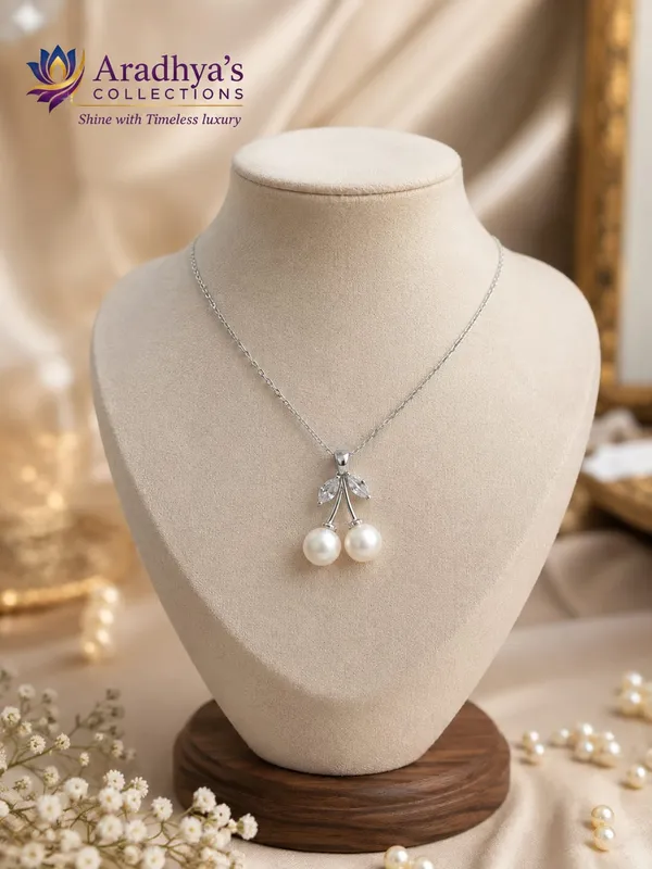 Cherry_Pearl_Pendant_Necklace_Elegant_Silver_Minimal_Necklace