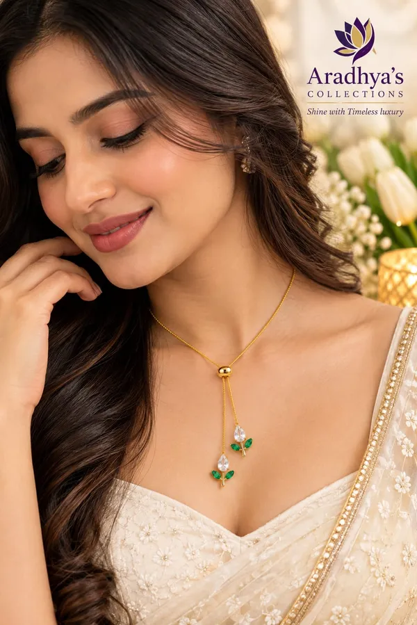 Double_Tulip_Minimal_Necklace_White