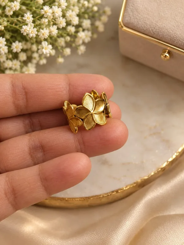 Golden_Blossom_Floral_Antitarnish_Ring