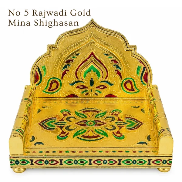 Gold_Finish_Rajwadi_Minakari_Shighasan_For_Deity