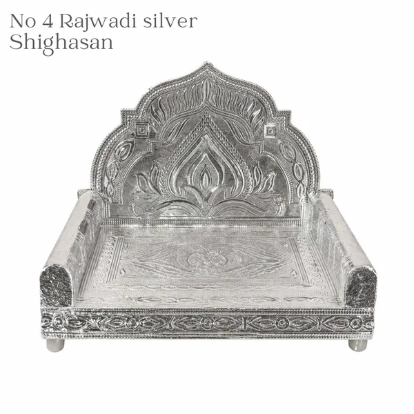 Silver_Rajwadi_Mina_Shighasan_For_Deity