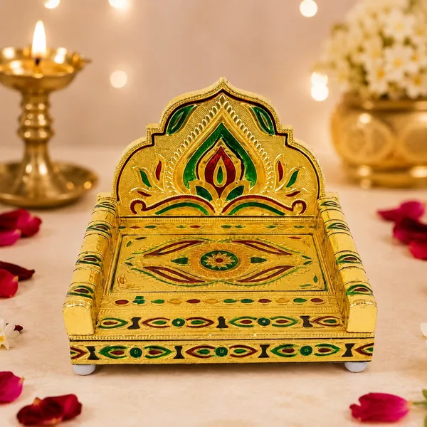 Gold_Rajwadi_Meenakari_Singhasan_for_Idols