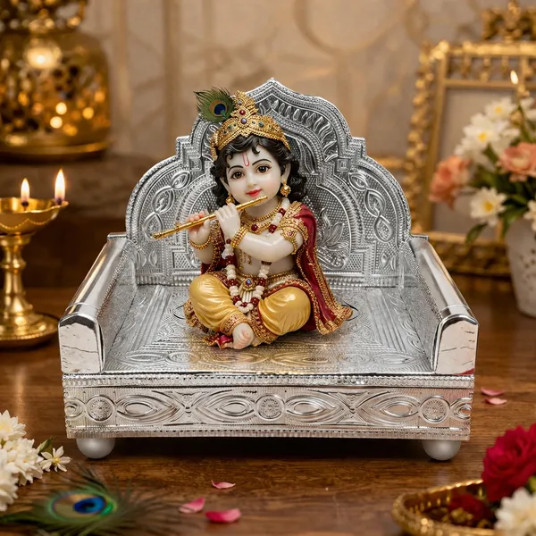 Silver_Rajwadi_Ornate_Singhasan_Pooja_Throne