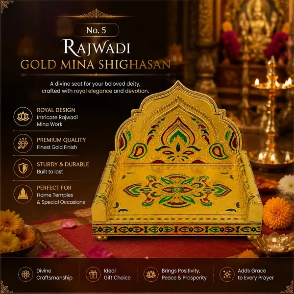 Gold_Finish_Rajwadi_Minakari_Shighasan_For_Deity