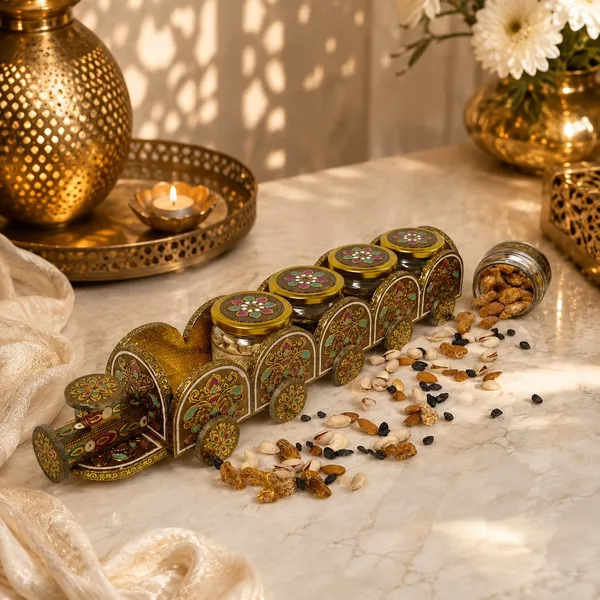 Metal_Traditional_Floral_Pattern_Decorative_Storage_4_jar_Train_Set