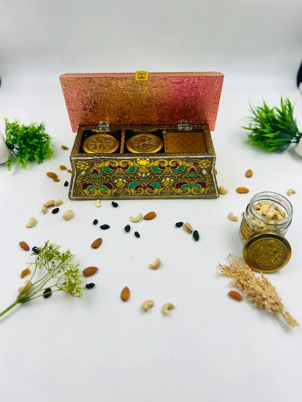 Metal_Festive_Floral_Pattern_Dry_Fruit_Box