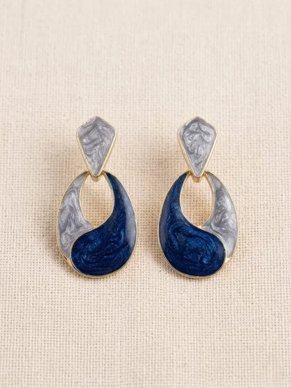 Dual_shade_Brass_Geometric_Loop_Earrings_For_Women
