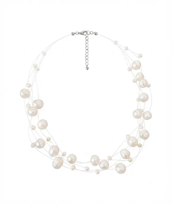 White_Pearl_Layered_Necklace_For_Women