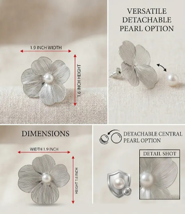 White_Gold_Shell_Beads_Hoop_&_Fan_patel_Earrings_For_Women_Pack_Of_2